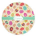 Easter Eggs 5' Round Indoor Area Rug (Personalized)