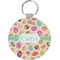 Easter Eggs Round Plastic Keychain (Personalized)