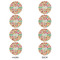Easter Eggs Round Linen Placemats - APPROVAL Set of 4 (double sided)