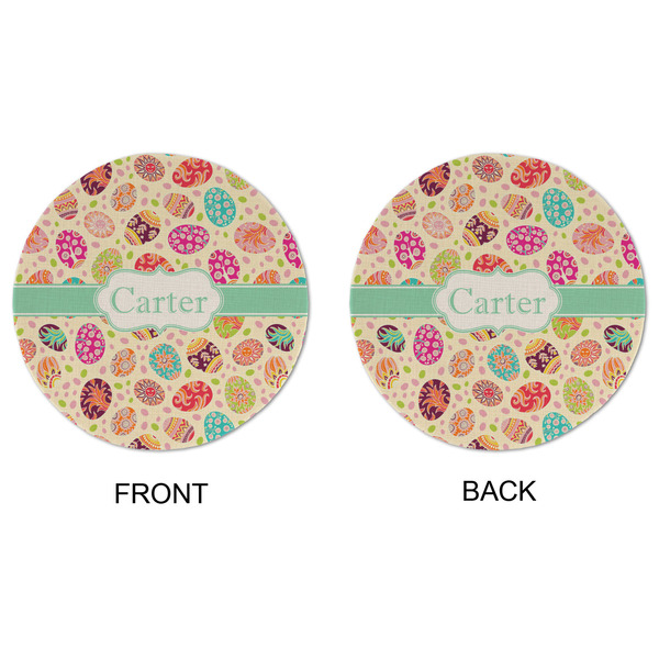Easter Eggs Round Linen Placemats - APPROVAL (double sided)