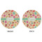Easter Eggs Round Linen Placemats - APPROVAL (double sided)