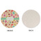 Easter Eggs Round Linen Placemats - APPROVAL (single sided)