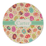 Easter Eggs Round Linen Placemat - Single Sided (Personalized)