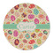 Easter Eggs Round Linen Placemats - FRONT (Single Sided)