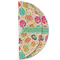 Easter Eggs Round Linen Placemats - HALF FOLDED (double sided)