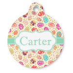 Easter Eggs Round Pet ID Tag (Personalized)