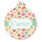 Easter Eggs Round Pet ID Tag - Large - Front