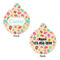 Easter Eggs Round Pet Tag - Front & Back