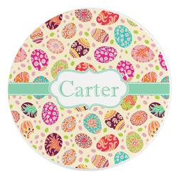 Easter Eggs Round Stone Trivet (Personalized)