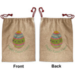 Easter Eggs Santa Sack - Front & Back (Personalized)