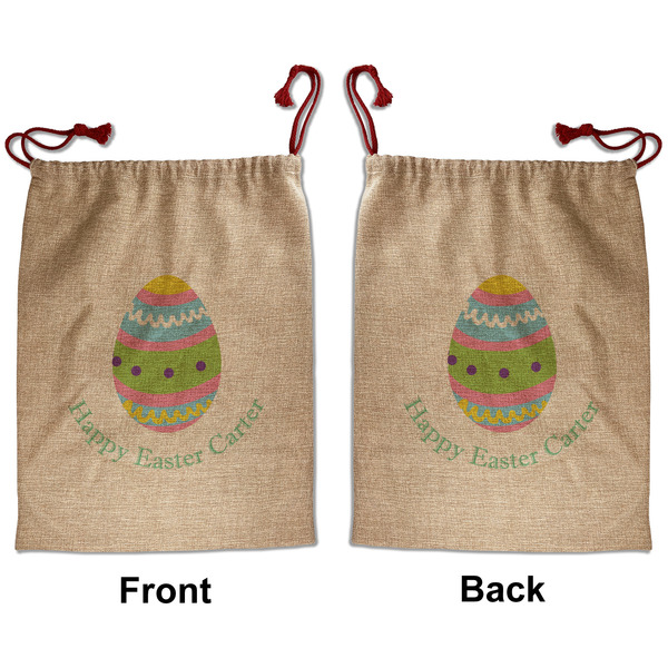 Custom Easter Eggs Santa Sack - Front & Back (Personalized)