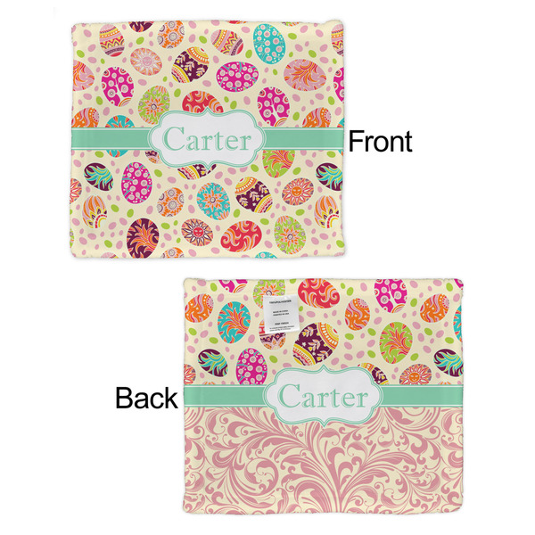 Easter Eggs Security Blanket - Front & Back View