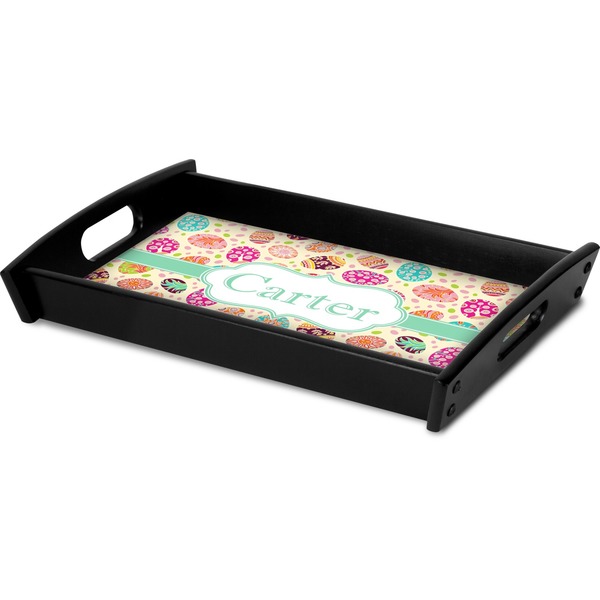 Easter Eggs Serving Tray Black - Corner