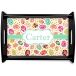 Easter Eggs Black Wooden Tray - Small (Personalized)