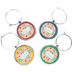 Easter Eggs Wine Charms (Set of 4) (Personalized)