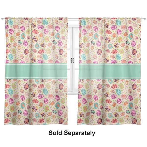 Easter Eggs Sheer Curtains