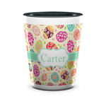 Easter Eggs Ceramic Shot Glass - 1.5 oz - Two Tone - Single (Personalized)