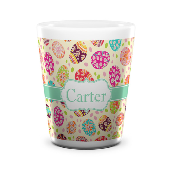 Easter Eggs Shot Glass - White - FRONT