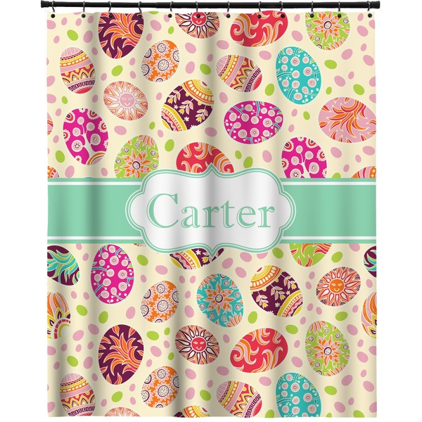 Custom Easter Eggs Extra Long Shower Curtain - 70"x84" (Personalized)