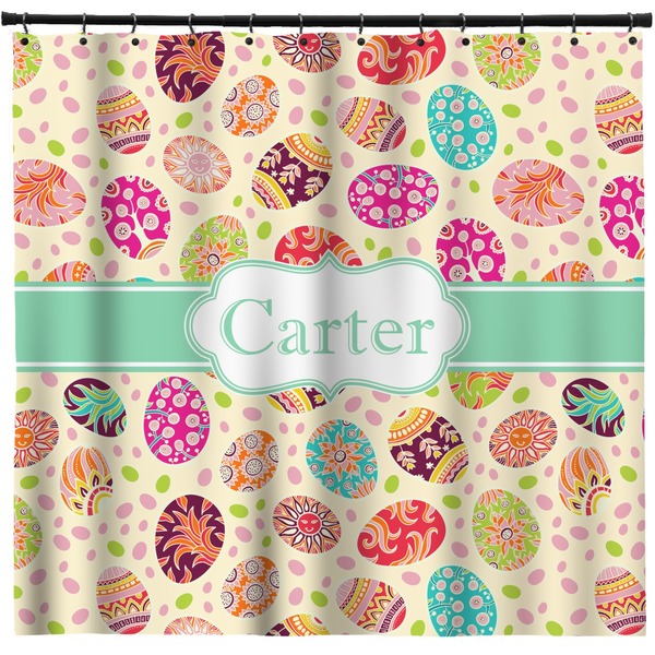 Custom Easter Eggs Shower Curtain - 71" x 74" (Personalized)