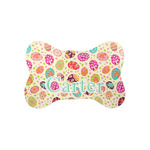 Easter Eggs Bone Shaped Dog Food Mat (Small) (Personalized)