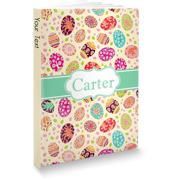 Custom Easter Eggs Softbound Notebook (Personalized)