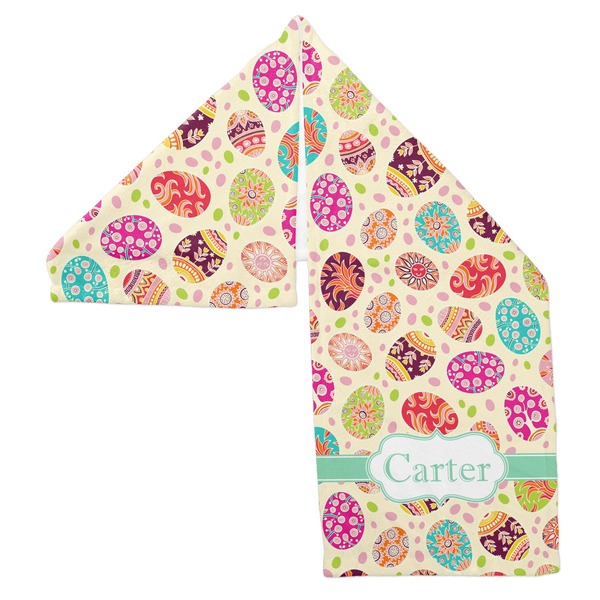 Easter Eggs Sports Towel Folded - Both Sides Showing