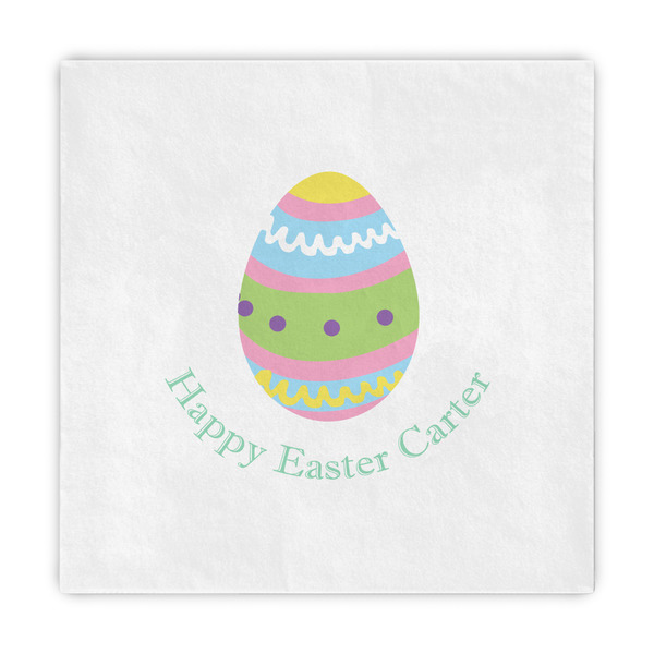 Custom Easter Eggs Decorative Paper Napkins (Personalized)