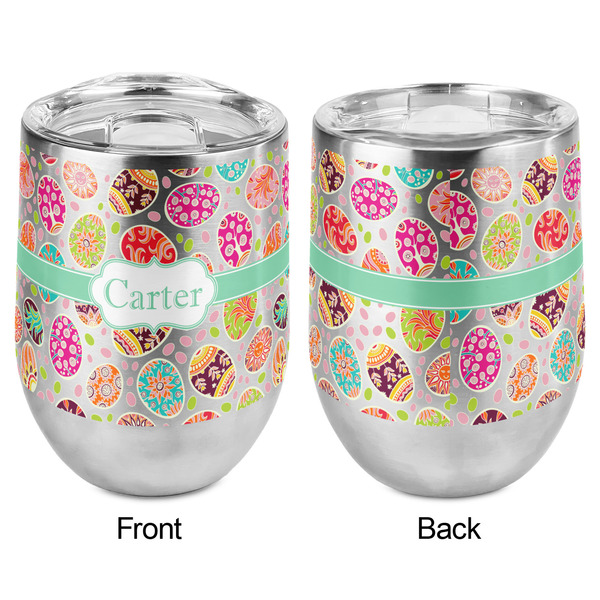 Easter Eggs Stemless Wine Tumbler - Full Print - Approval