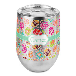 Easter Eggs Stemless Wine Tumbler - Full Print (Personalized)