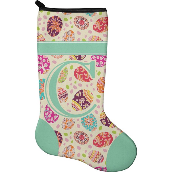 Custom Easter Eggs Holiday Stocking - Neoprene (Personalized)