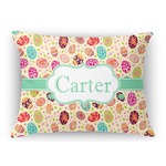 Easter Eggs Rectangular Throw Pillow Case - 12"x18" (Personalized)