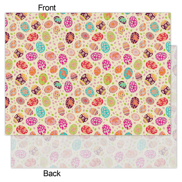 Easter Eggs Tissue Paper - Lightweight - Large - Front & Back