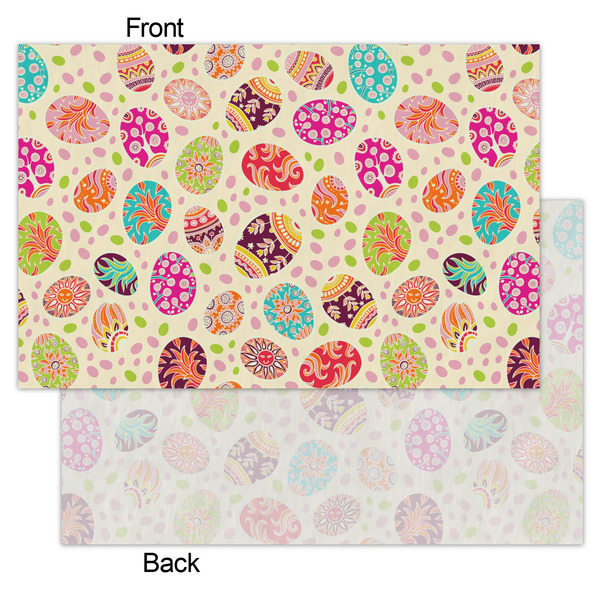 Easter Eggs Tissue Paper - Lightweight - Small - Front & Back