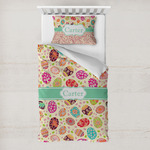 Easter Eggs Toddler Bedding w/ Name or Text