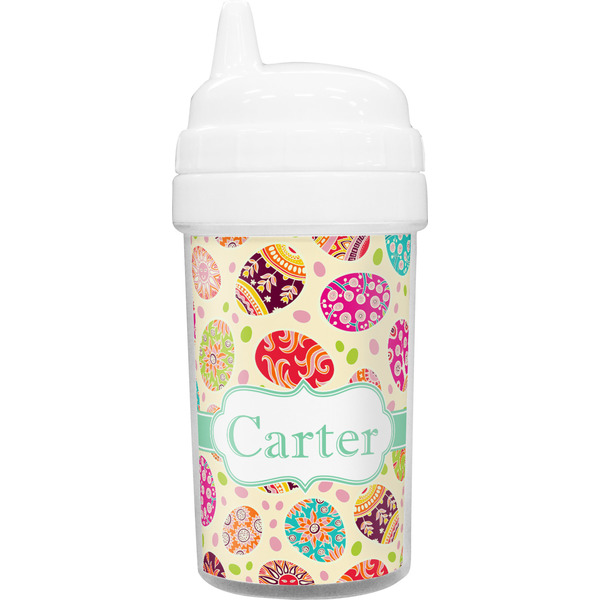 Custom Easter Eggs Toddler Sippy Cup (Personalized)