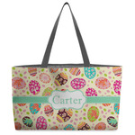 Easter Eggs Beach Totes Bag - w/ Black Handles (Personalized)