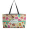 Easter Eggs Tote w/Black Handles - Front View