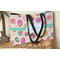Easter Eggs Tote w/Black Handles - Lifestyle View