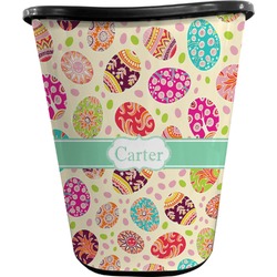 Easter Eggs Waste Basket - Double Sided (Black) (Personalized)