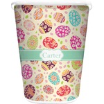Easter Eggs Waste Basket - Double Sided (White) (Personalized)