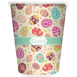 Easter Eggs Waste Basket - Double Sided (White) (Personalized)