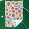 Easter Eggs Waffle Weave Golf Towel - In Context
