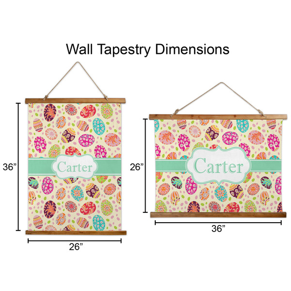Easter Eggs Wall Hanging Tapestries - Parent/Sizing
