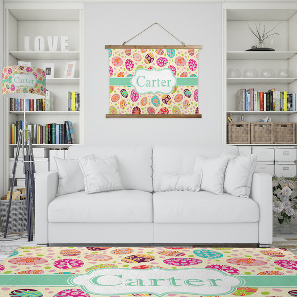 Easter Eggs Wall Hanging Tapestry - IN CONTEXT