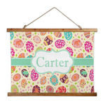 Easter Eggs Wall Hanging Tapestry - Wide (Personalized)