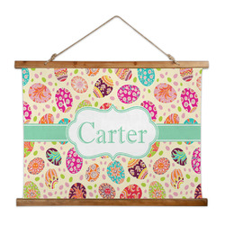 Easter Eggs Wall Hanging Tapestry - Wide (Personalized)