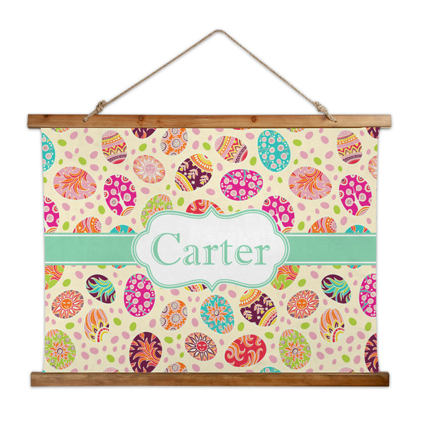 Custom Easter Eggs Wall Hanging Tapestry - Wide (Personalized)