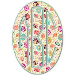Easter Eggs Monogram Decal - Custom Sizes (Personalized)