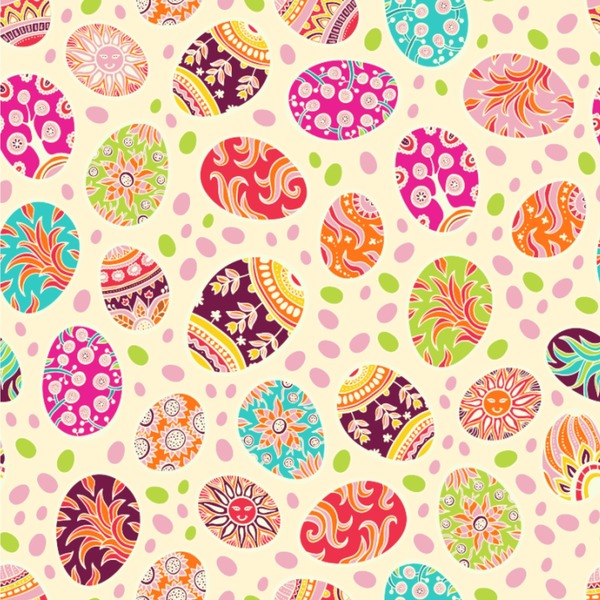 Custom Easter Eggs Wallpaper & Surface Covering (Water Activated 24"x 24" Sample)